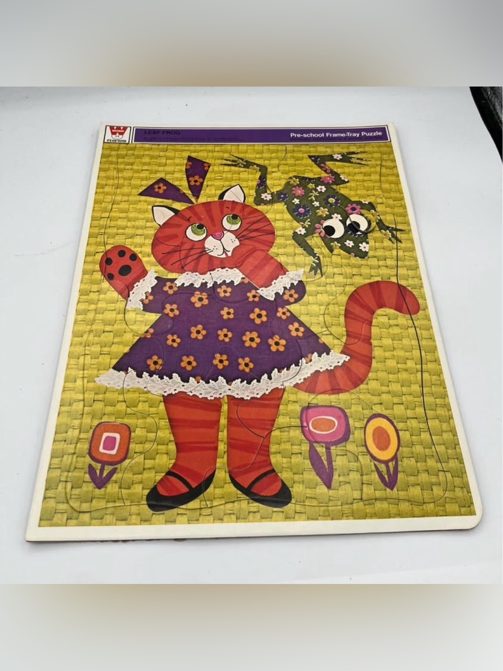 Whitman "Leap Frog" pre-school frame-tray jigsaw puzzle 🧩 1972